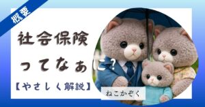 サムネ【概要】社会保険ってなあに～やさしく解説～